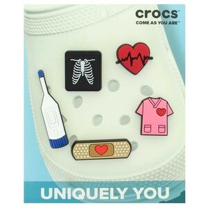 New Uniquely You Crocs Jibbitz Charms Medical 5 Pack